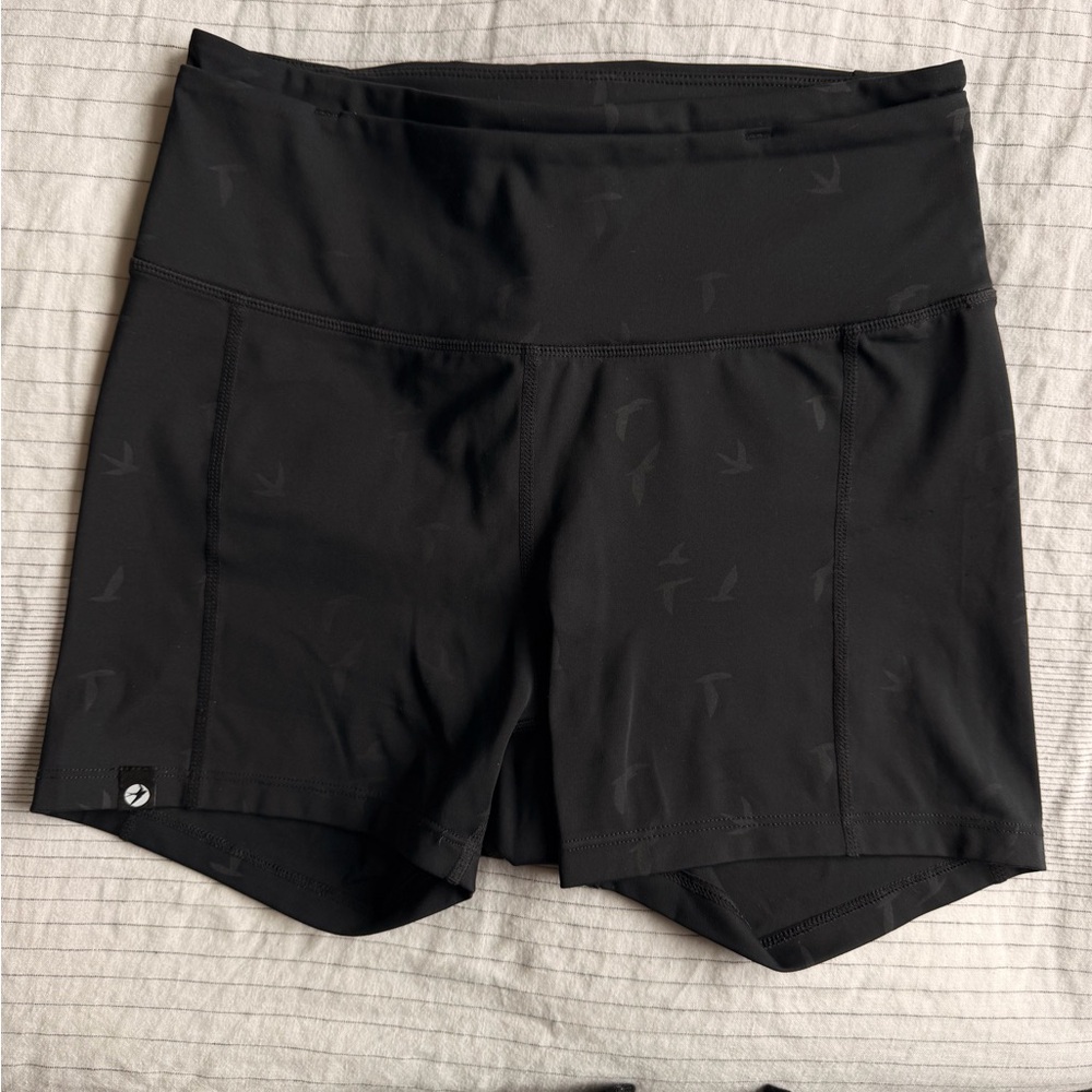 Oiselle Firecracker Black 3” Bike Shorts